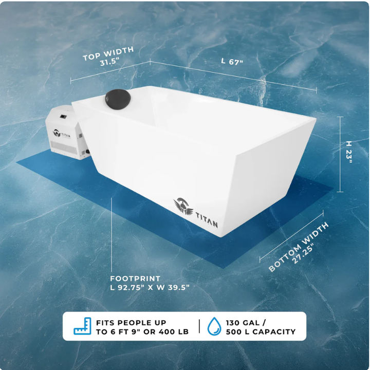 Titan Apex Acrylic Cold Plunge Tub – Premium Cold Water Therapy with Sleek Acrylic Design