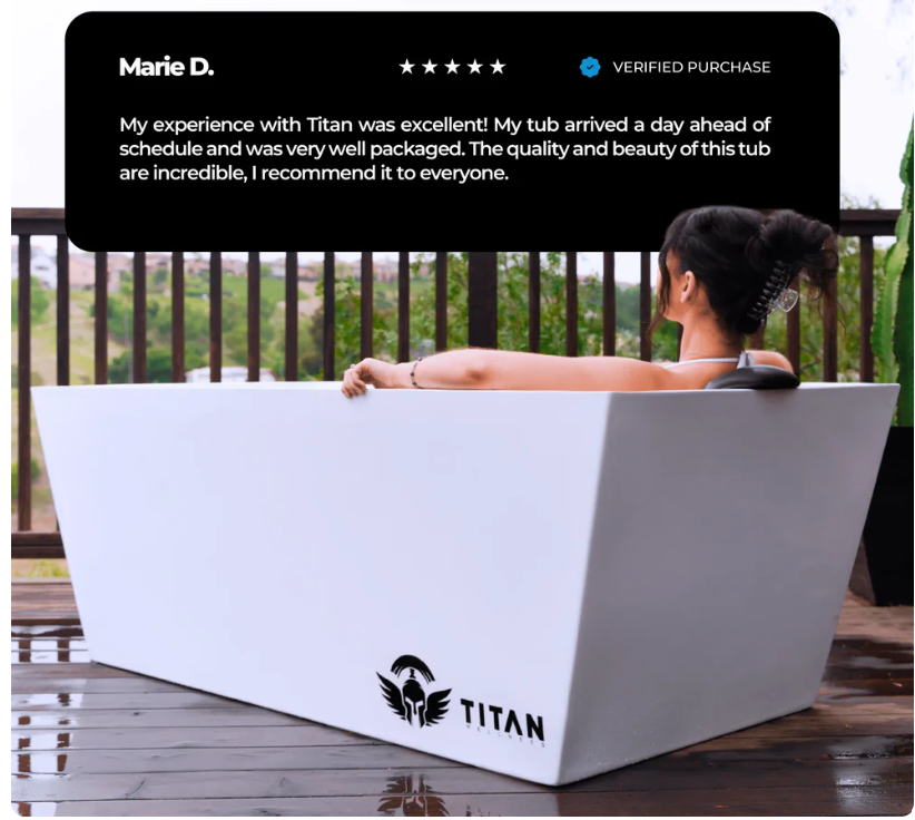 Titan Apex Acrylic Cold Plunge Tub – Premium Cold Water Therapy with Sleek Acrylic Design